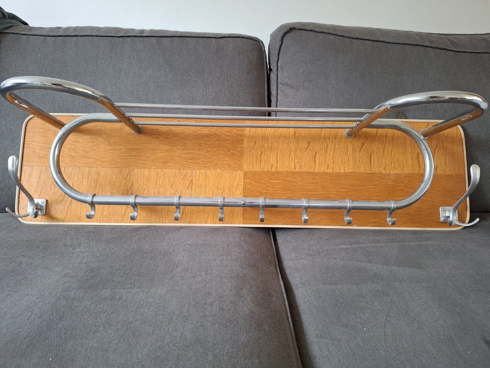 Vintage kapstok 100*25*28 cm, Huis en Inrichting, Woonaccessoires | Kapstokken, Gebruikt, 100 tot 150 cm, Hout, Ophalen