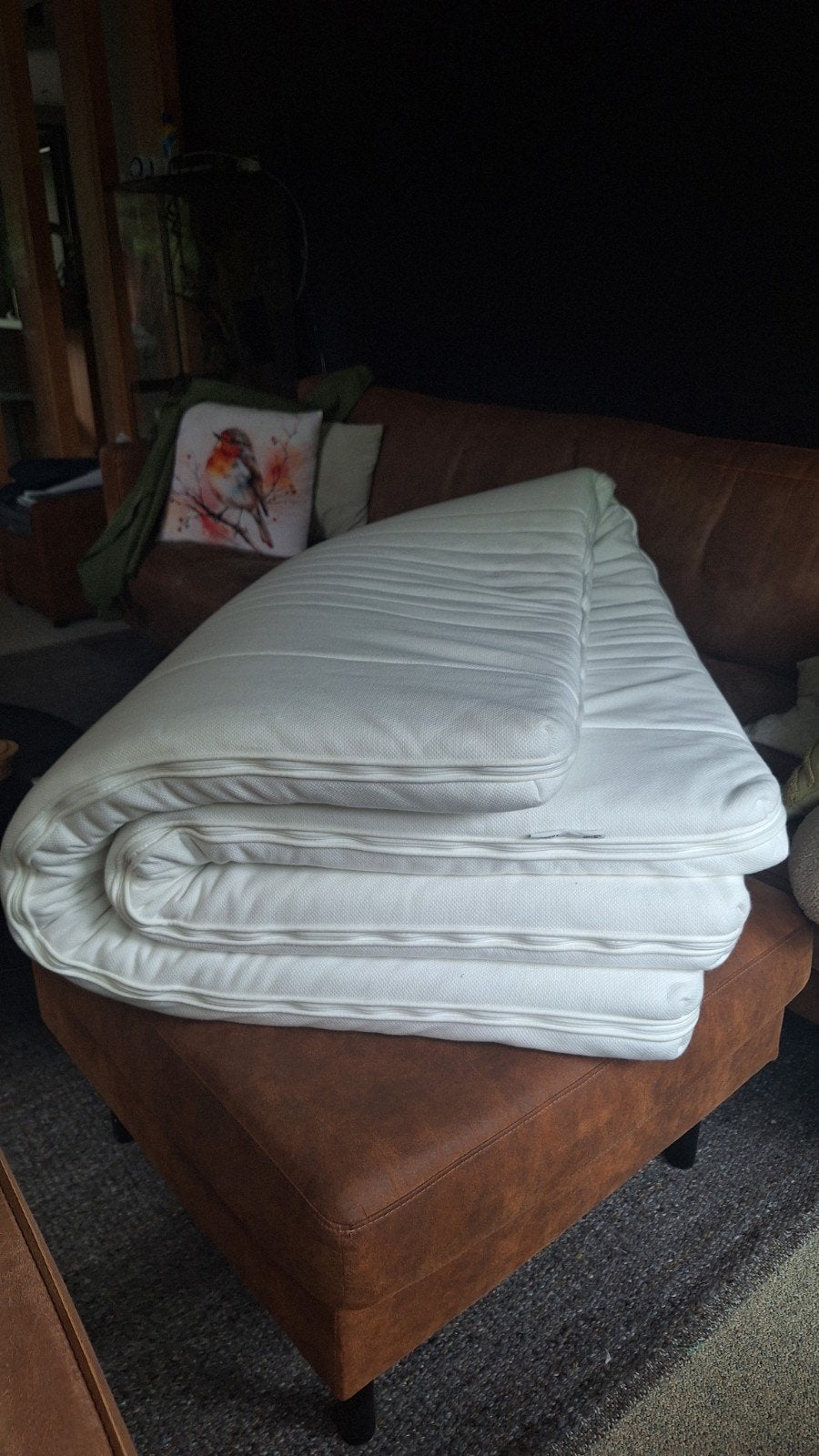 Zgan Tussöy topper 140x200 IKEA, Huis en Inrichting, Slaapkamer | Matrassen en Bedbodems, Ophalen, 140 cm, Zo goed als nieuw, Twijfelaar
