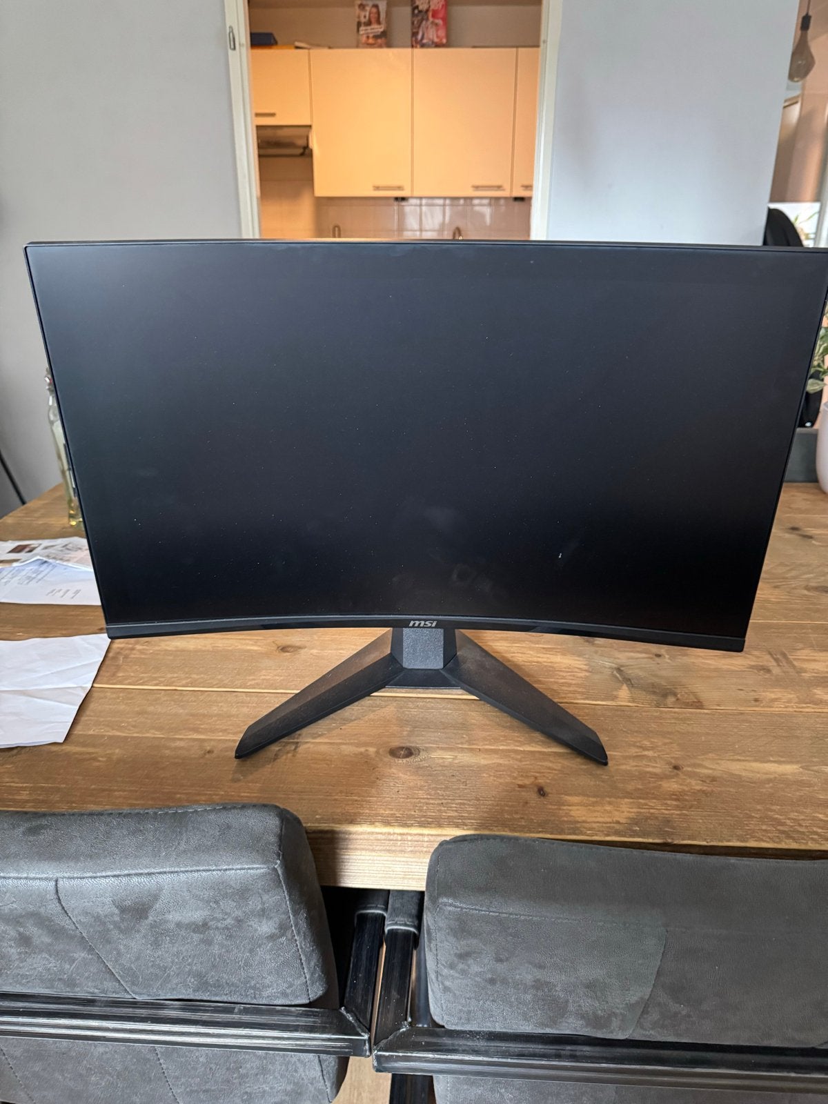 MSI MAG 27C6F Gaming Monitor - Zo goed als nieuw, Gaming, HDMI, IPS, Curved