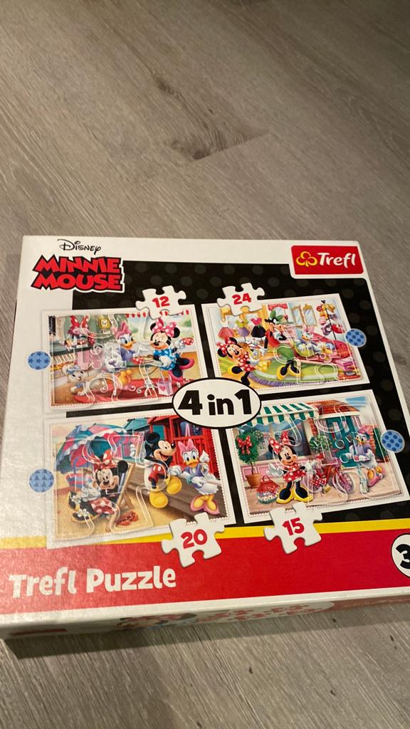 Puzzel minnie mouse, Ophalen of Verzenden, 10 tot 50 stukjes, Zo goed als nieuw, 2 tot 4 jaar