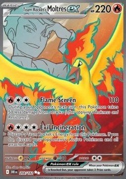team rocket's MOLTRES EX 208/182 - DESTINED RIVALS, Ophalen of Verzenden, Nieuw, Losse kaart, Foil