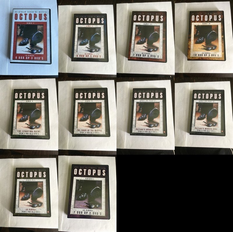 octopus la piovra 1 2 3 4 5 6 7 8 prequel dvd serie compleet, Alle leeftijden, Ophalen of Verzenden, Zo goed als nieuw, Nederlands