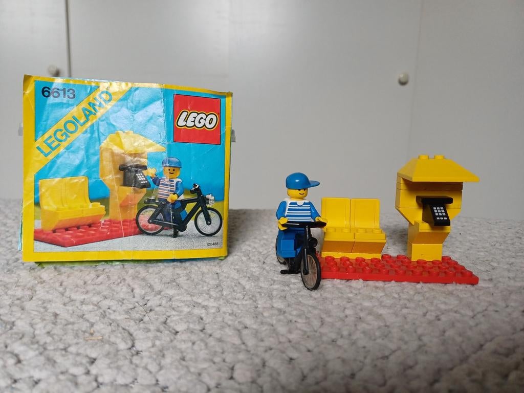 LEGO Legoland 6613 Telefooncel met Postbode, Ophalen of Verzenden, Gebruikt, Jongen of Meisje