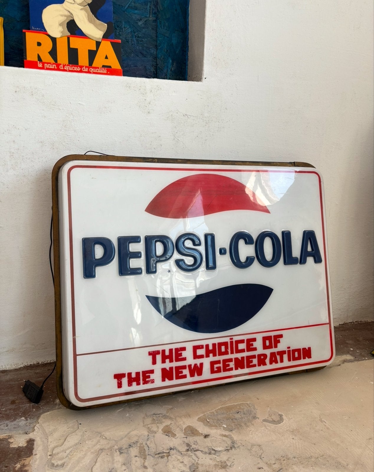 Pepsi-Cola Lichtbak, Verzamelen, Ophalen, Gebruikt, Lichtbak of (neon) lamp