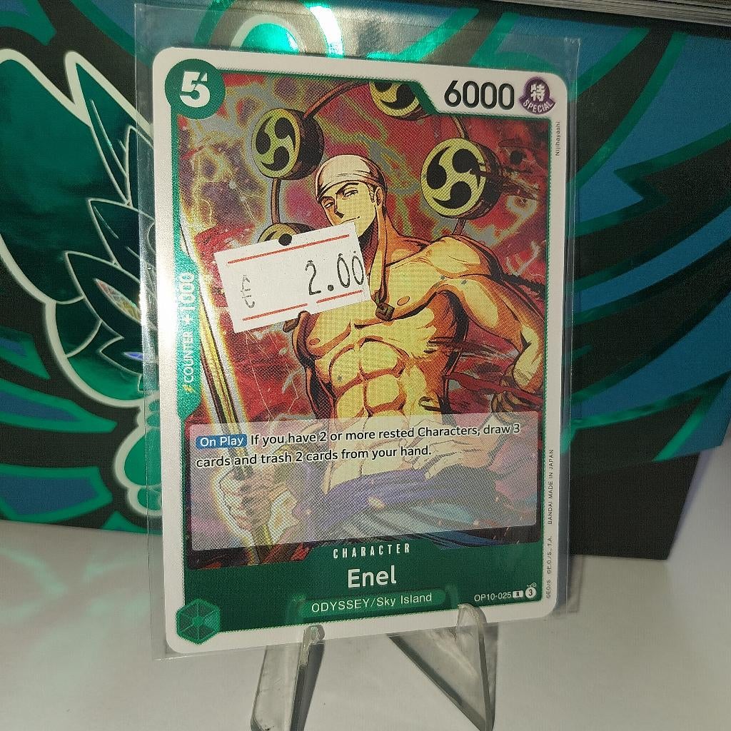 Enel OP10 - 025 One Piece, Ophalen of Verzenden, Zo goed als nieuw, Losse kaart