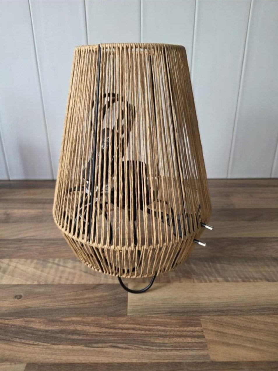mooie tafellamp Guan naturel, Ophalen, Zo goed als nieuw, Rond, Tafellamp