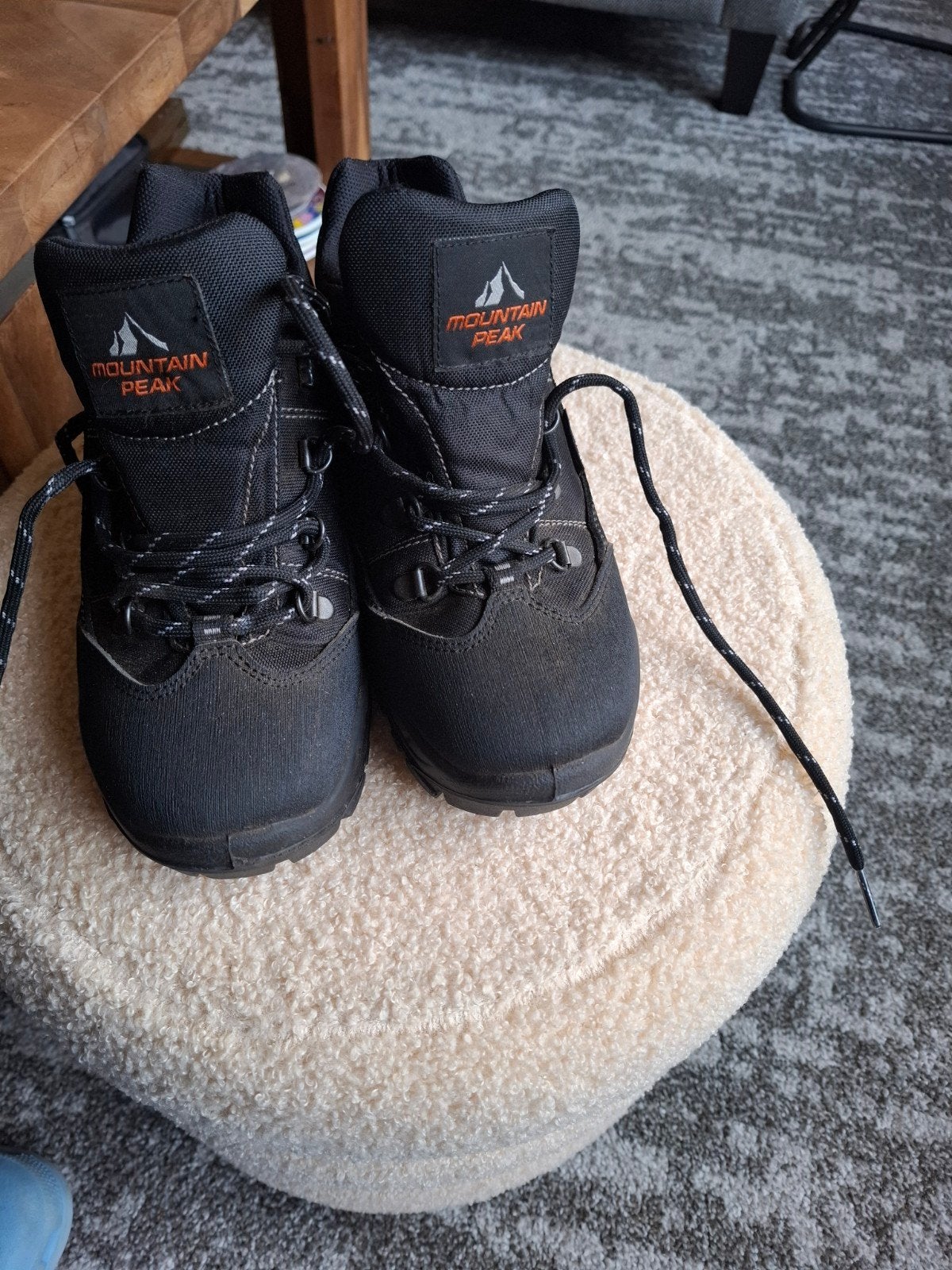 Damesschoen, Ophalen, Zwart, Mountain Peak, Sneakers of Gympen
