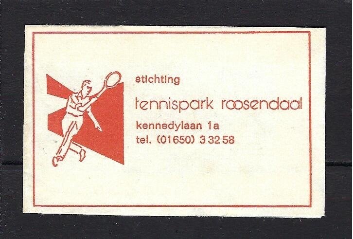 1176 Roosendaal TENNISPARK, Ophalen of Verzenden, Nederland