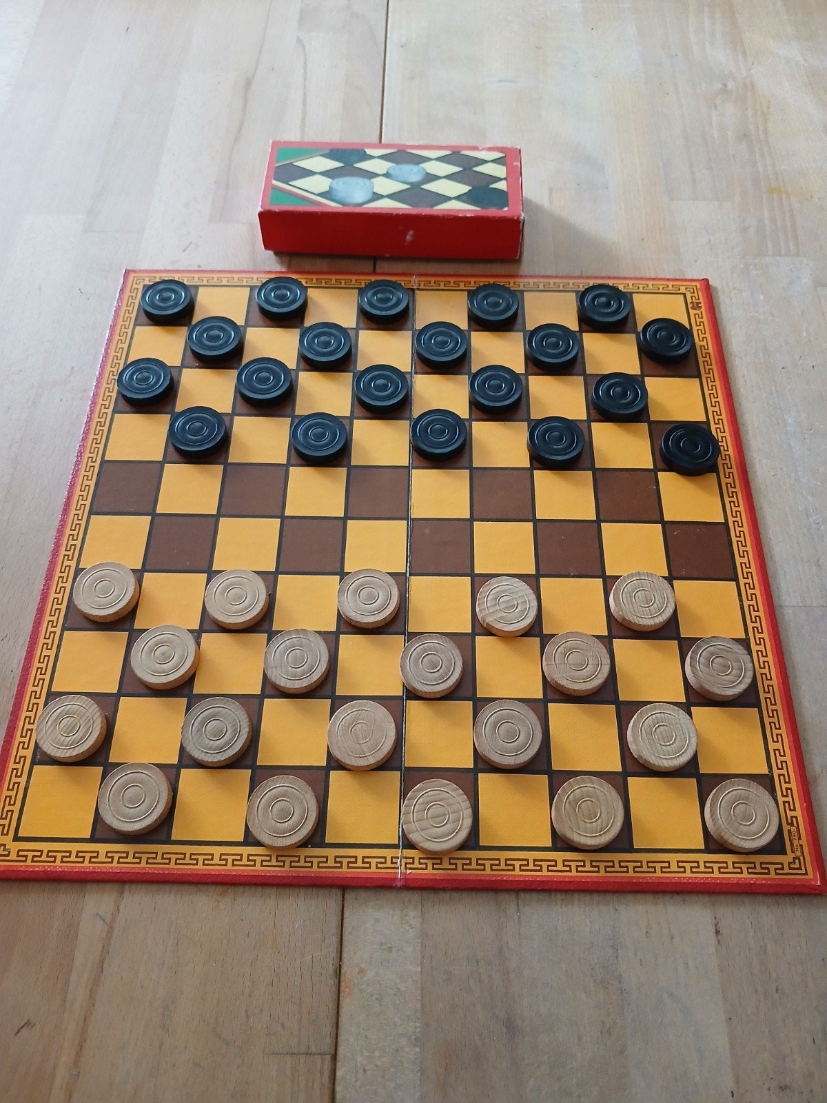 dambord  met damstenen, Een of twee spelers, Ophalen of Verzenden