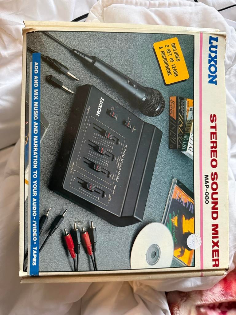 Luxon Stereo Sound Mixer MAP-080 met microfoon, Ophalen of Verzenden, Zo goed als nieuw, Minder dan 5 kanalen, Microfooningang