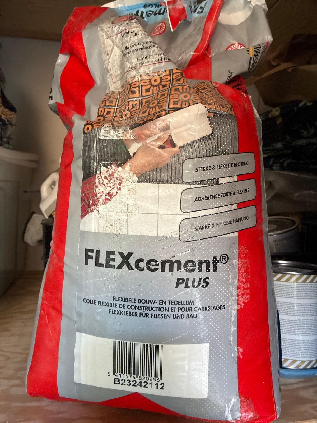 FLEXcement Plus Flexibele Tegellijm - 3/4 Volle Zak, Ophalen, Gebruikt, Overige typen