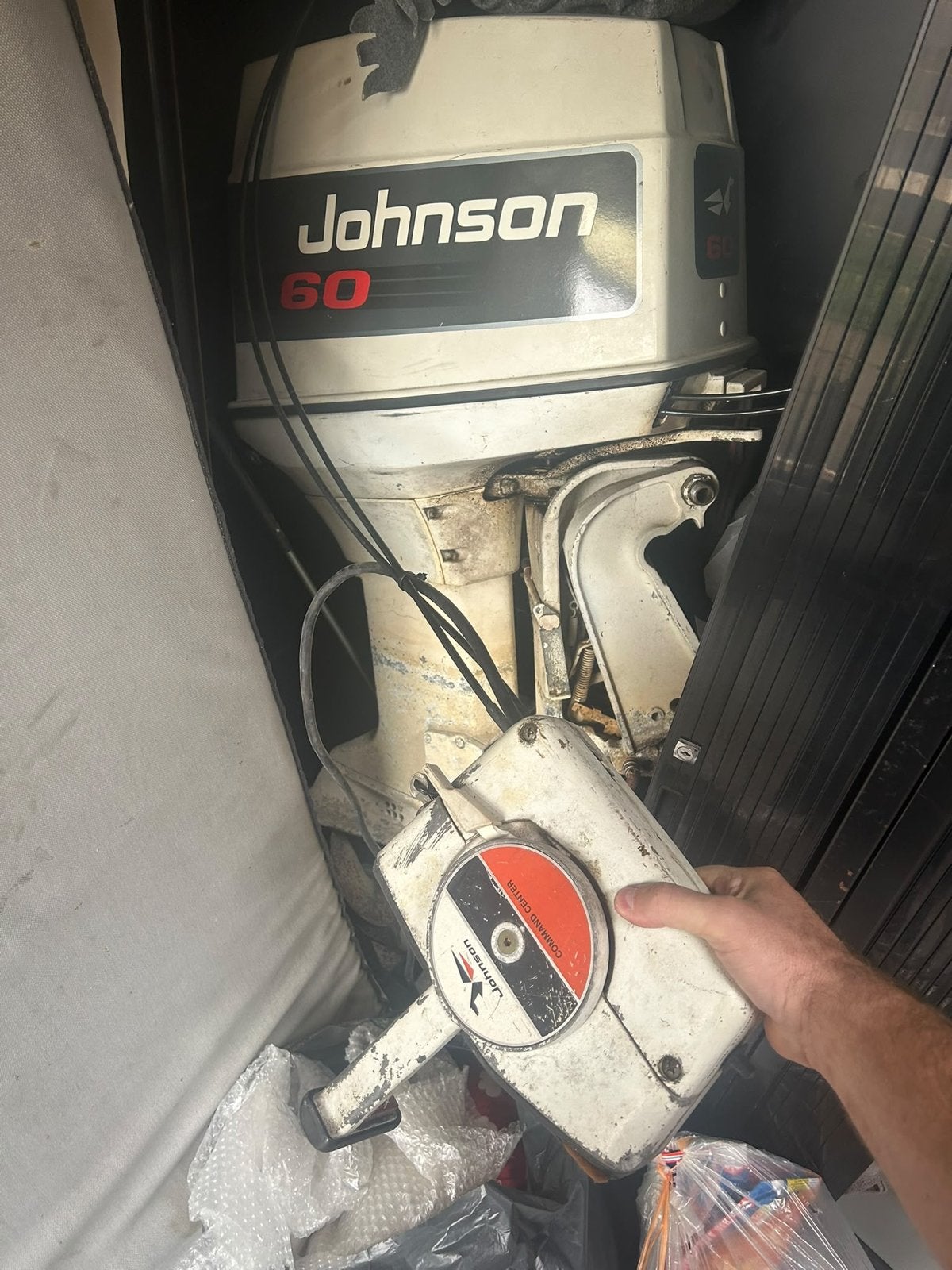 Johnson 70 PK 2-takt buitenboordmotor, Watersport en Boten, Ophalen, Gebruikt, 30 pk of meer, Elektrische start