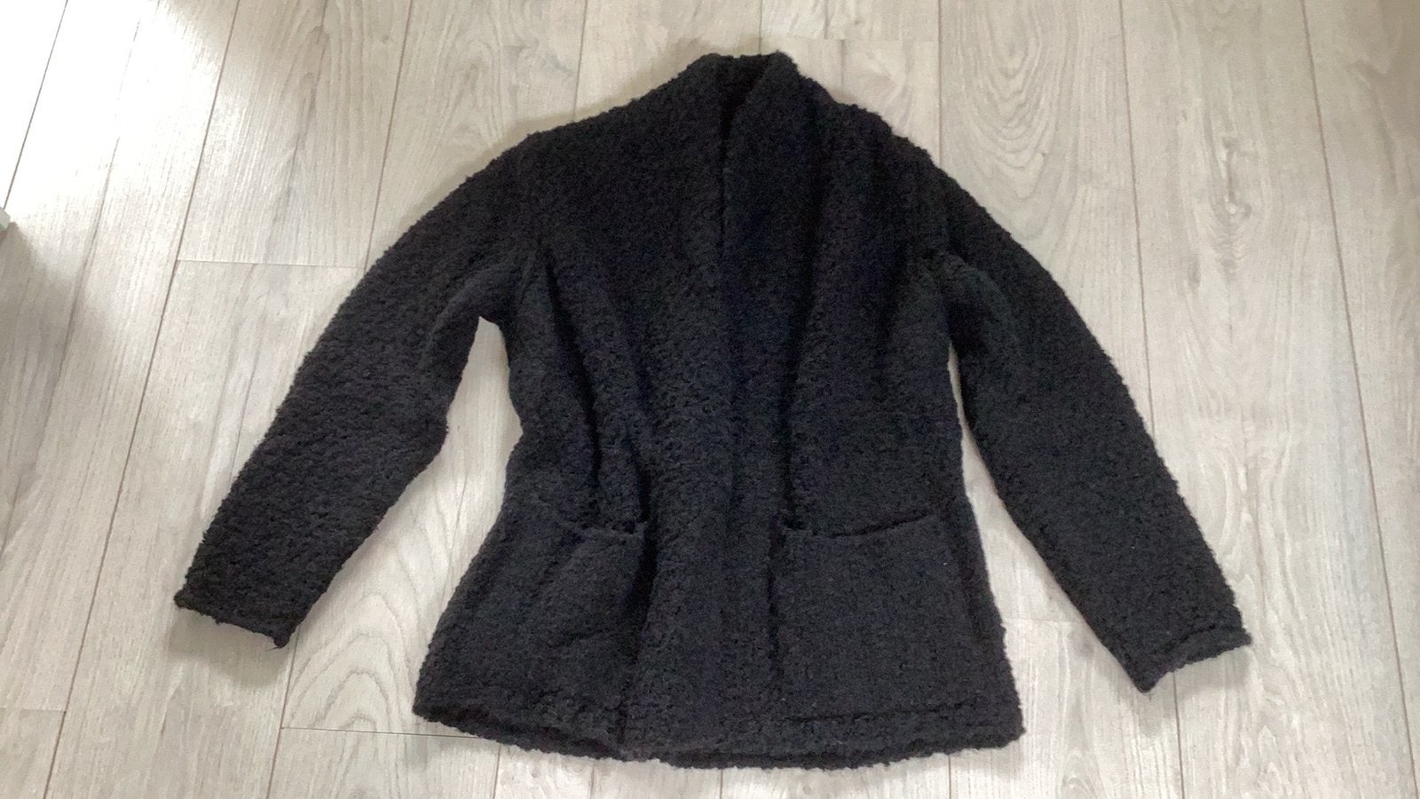 Grof zwart gebreid dames vest 1 maat, Ophalen of Verzenden, Zo goed als nieuw, Maat 38/40 (M), Zwart