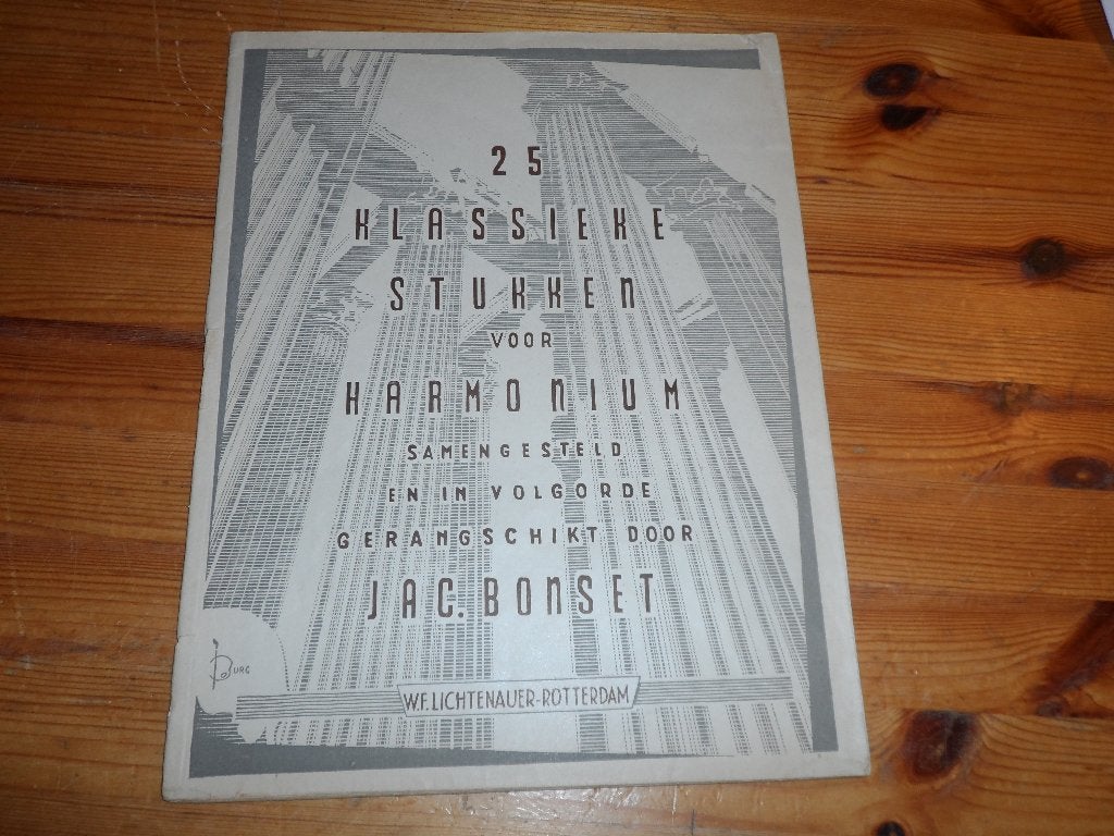 Jac. Bonset - 25 Klassieke stukken voor Harmonium, Gebruikt, Orgel, Klassiek, Ophalen of Verzenden