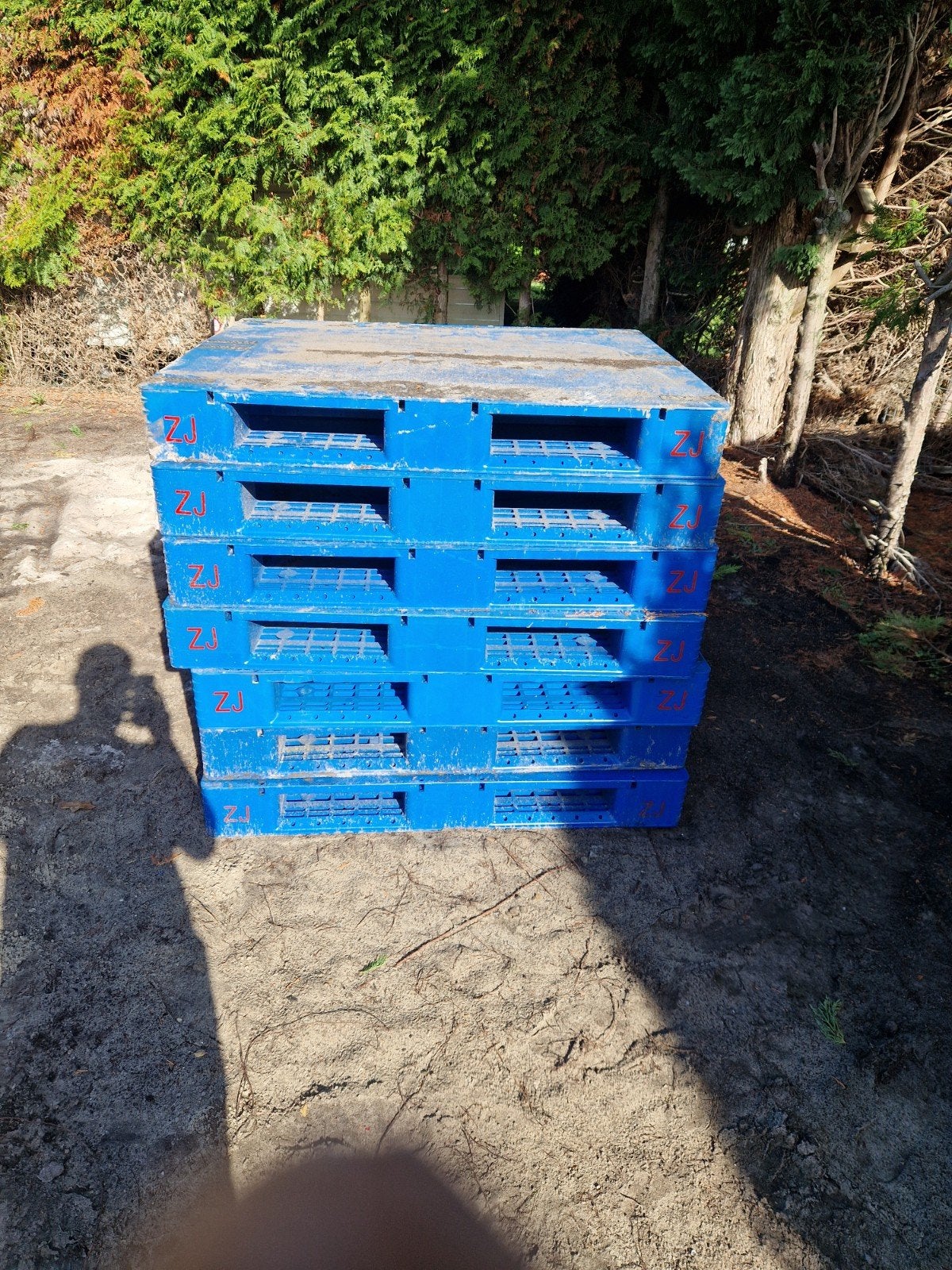 7 Kunstof dichte pallets in Voorthuizen, Ophalen, 100 cm of meer, 60 cm of meer, Overige typen