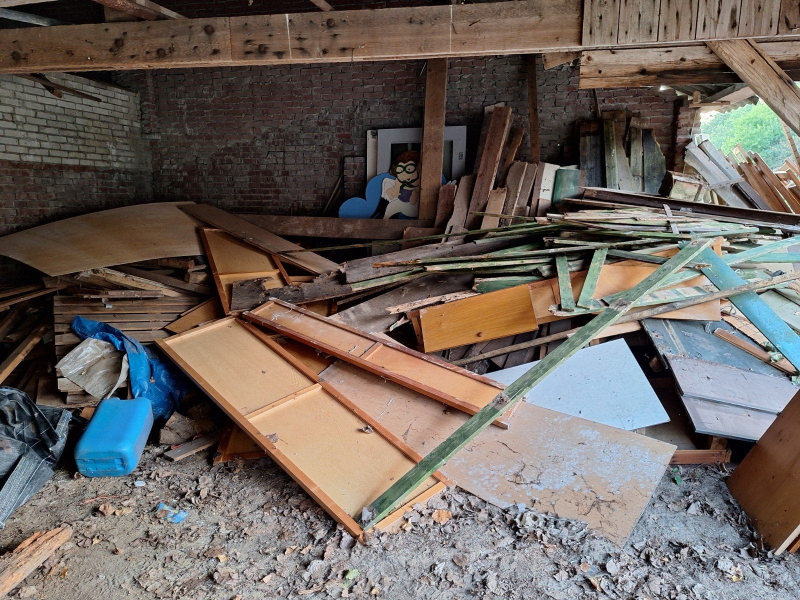 Gratis partij sloophout, Ophalen, Gebruikt, Balk, Overige houtsoorten