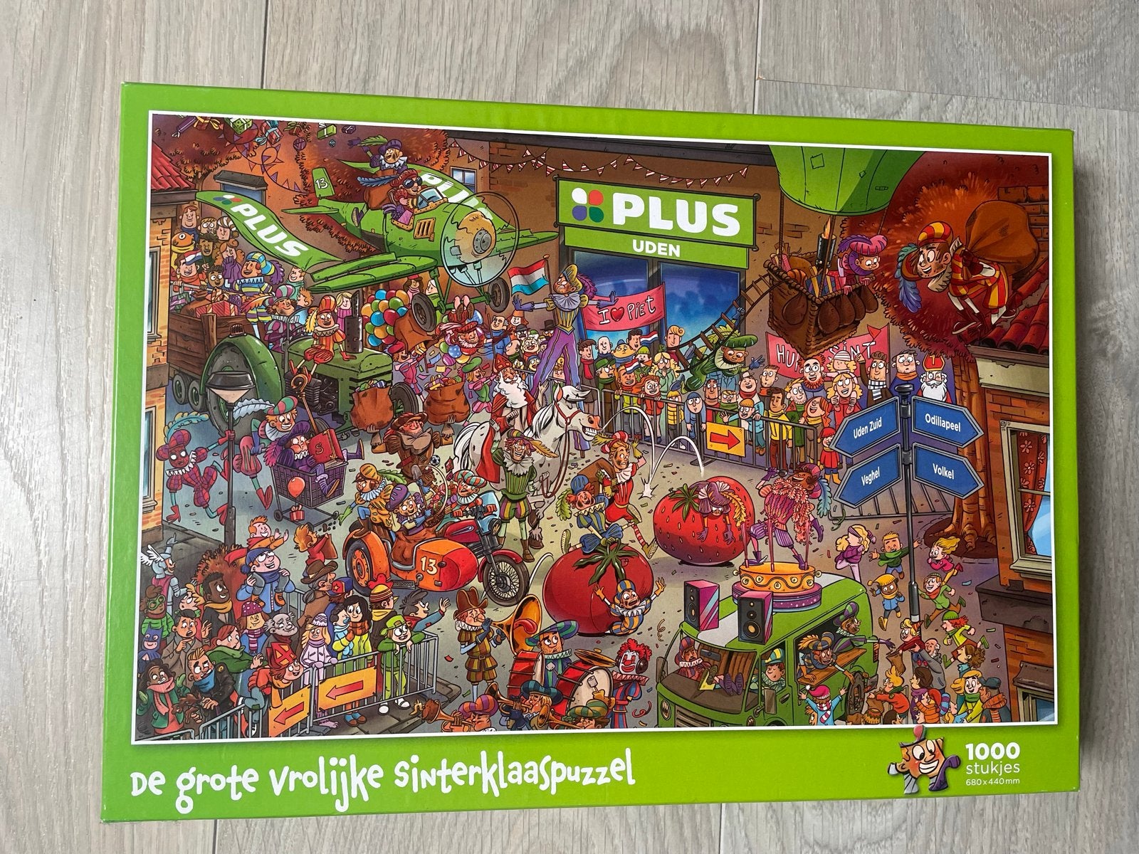 De Grote Vrolijke Sinterklaaspuzzel - 1000 stukjes, Ophalen of Verzenden, 500 t/m 1500 stukjes, Zo goed als nieuw, Legpuzzel