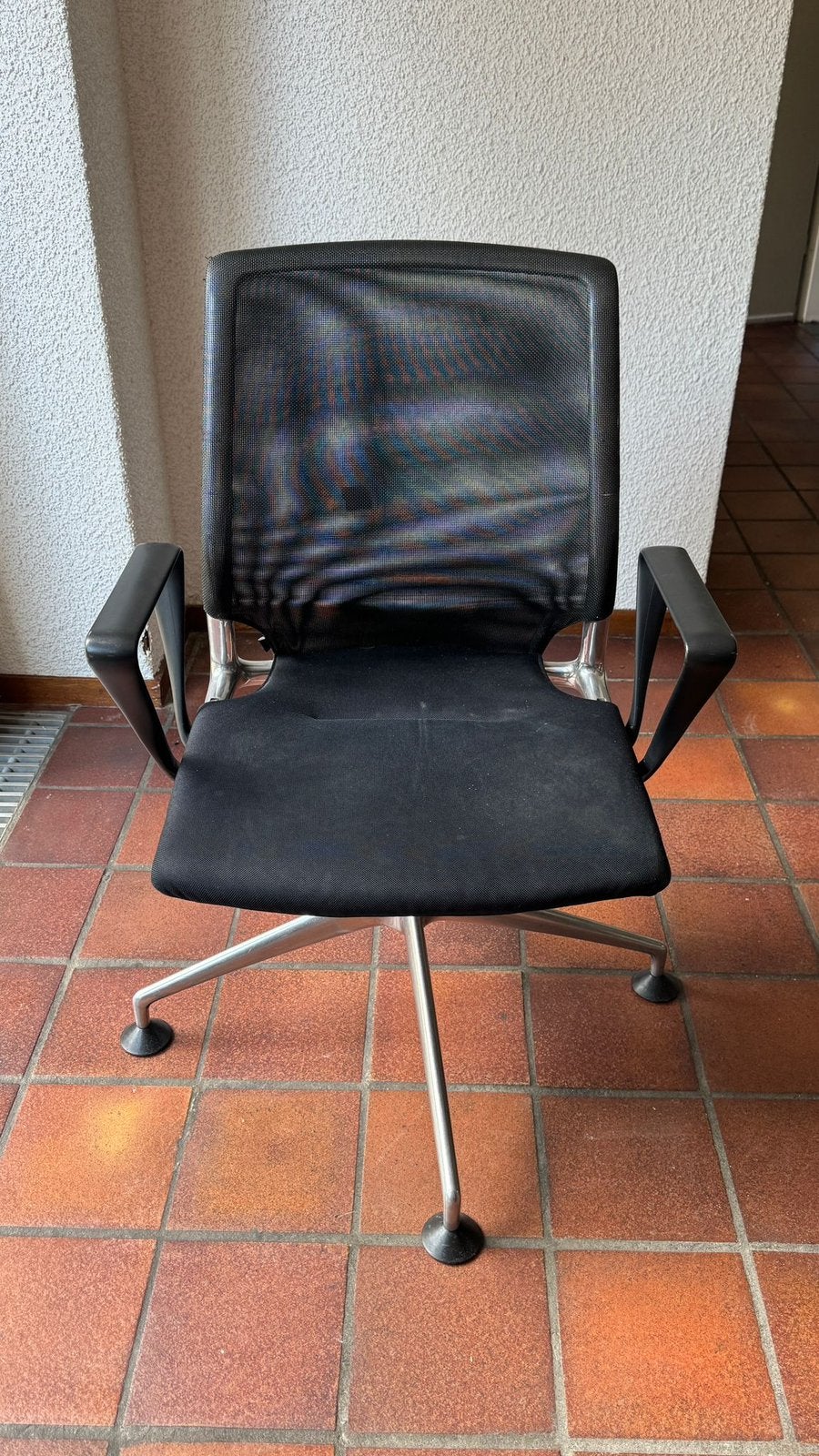Zwarte Vitra Bureaustoel (2x), design, verstelbaar, Ophalen, Gebruikt, Zwart, Bureaustoel