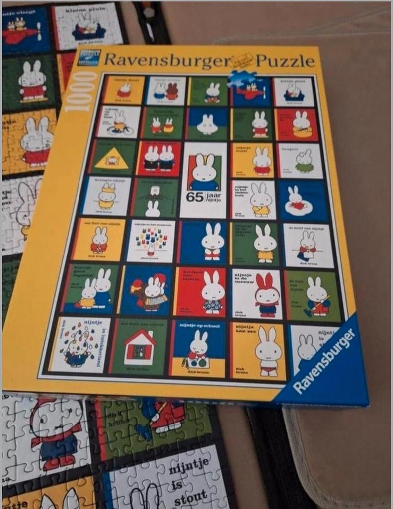 Ravensburger Nijntje 65 jaar legpuzzel 1000 stukjes, Ophalen of Verzenden, 500 t/m 1500 stukjes, Zo goed als nieuw, Legpuzzel