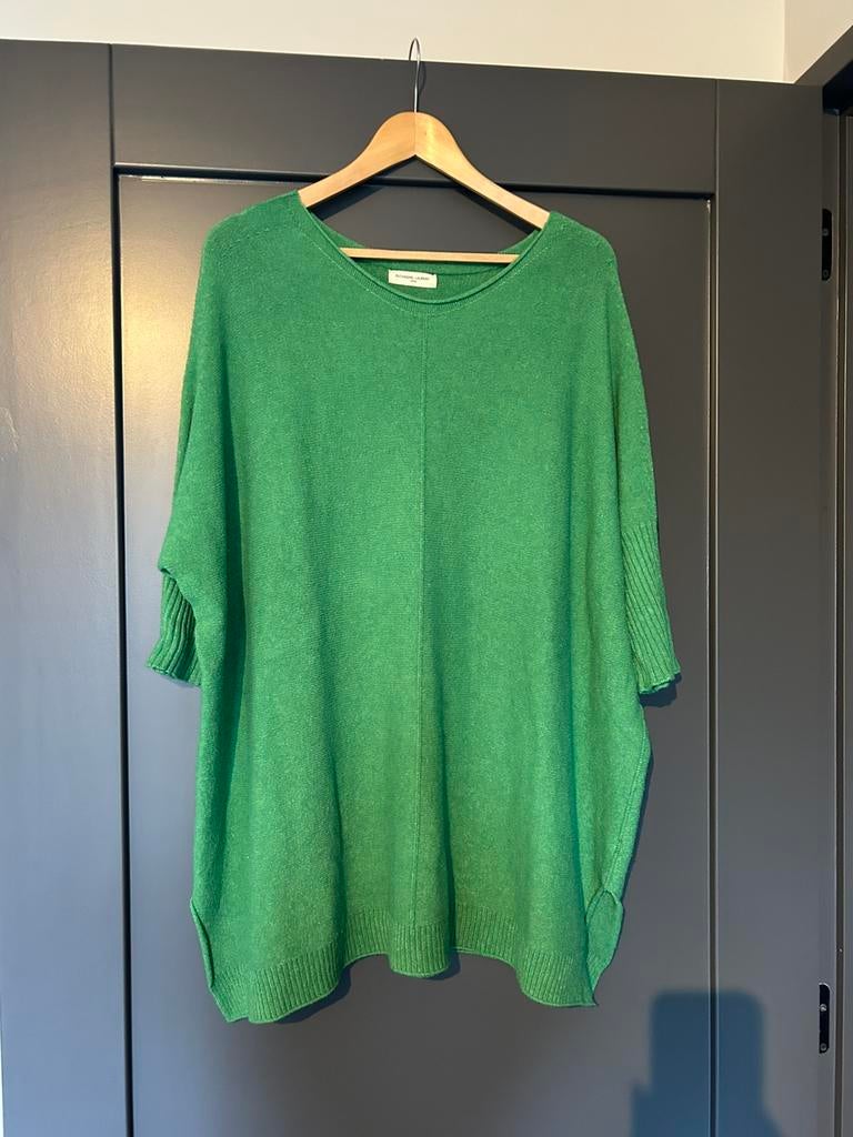 Groene dunner gebreide trui van Alexandre Laurent, Verzenden, Zo goed als nieuw, Maat 42/44 (L), Groen