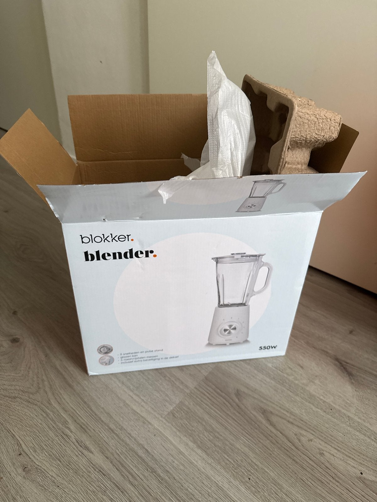 Blokker Blender 550W - Gloednieuw en ongebruikt, Ophalen, Nieuw, Blender