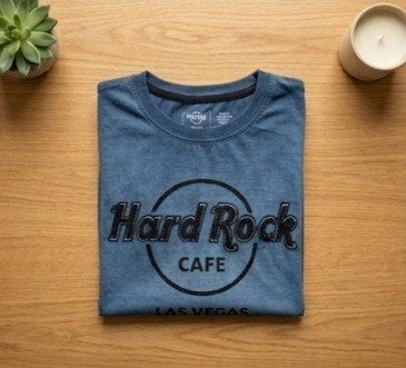 Hard Rock Cafe Las Vegas T-shirt - Maat M, Kleding | Heren, Zo goed als nieuw, Maat 48/50 (M), Blauw, Ophalen of Verzenden