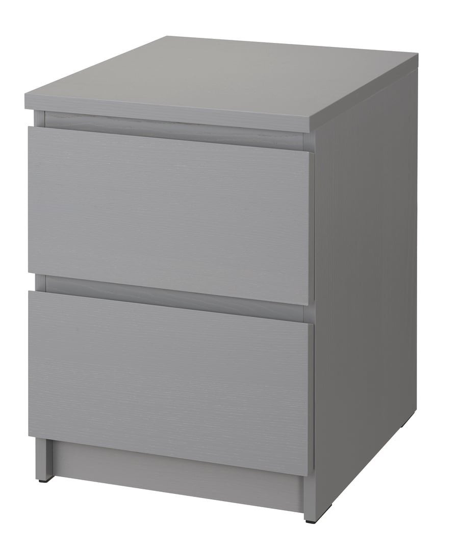 Ikea Malm ladekast, 2 lades, grijs, 40x55cm, NIEUW in doos, Minder dan 50 cm, 1 of 2 laden, Nieuw, Ophalen of Verzenden