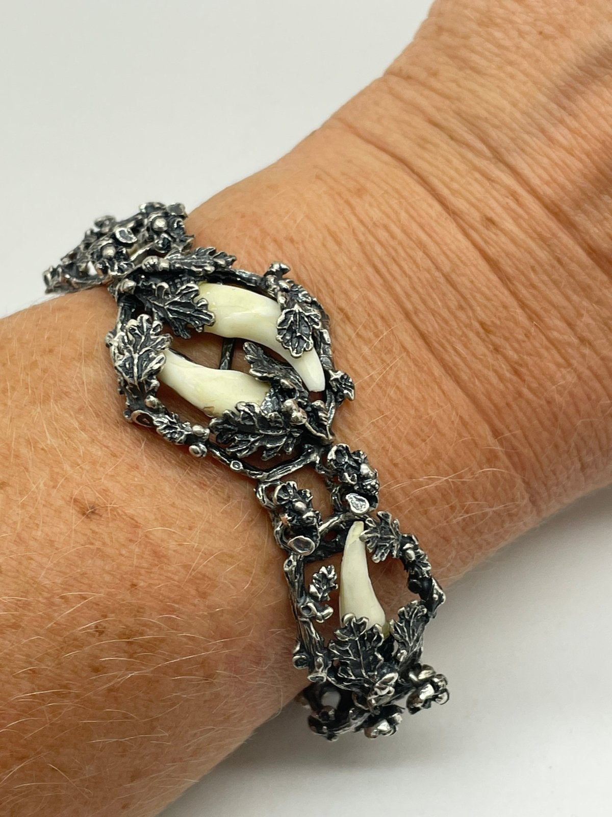 G198 Prachtige vintage trachten armband (zeldzame vondst), Sieraden, Tassen en Uiterlijk, Ophalen of Verzenden, Zilver, Armband