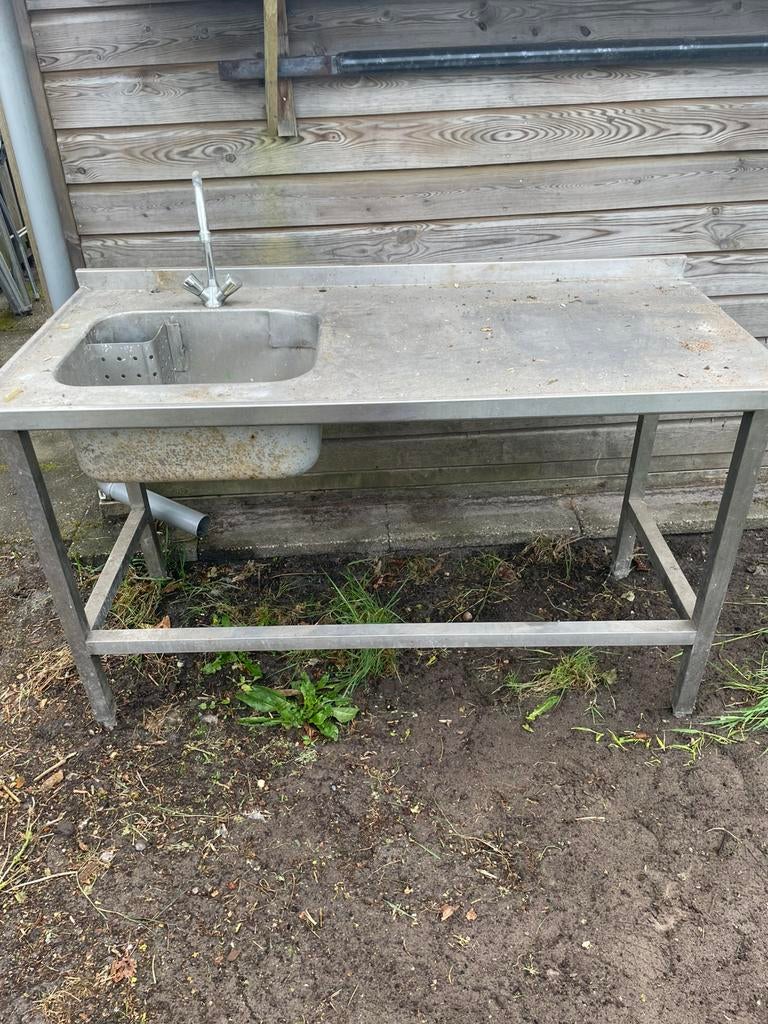 Buiten aanrecht/wasmeubel, Tuin en Terras, Ophalen of Verzenden, Gebruikt