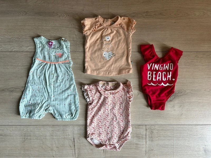 🩷 Baby kleding pakket meisje zomer - Merk - Maat: 50/ 56 ☀️, Ophalen of Verzenden, Nieuw, Maat 50