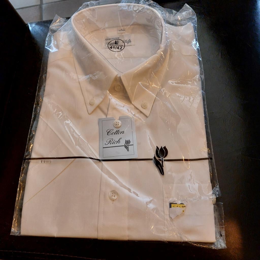 Overhemd van het merk Zwarte Tulp.  Maat L (41/42), Kleding | Heren, Verzenden, Wit, Zwarte Tulp, Nieuw