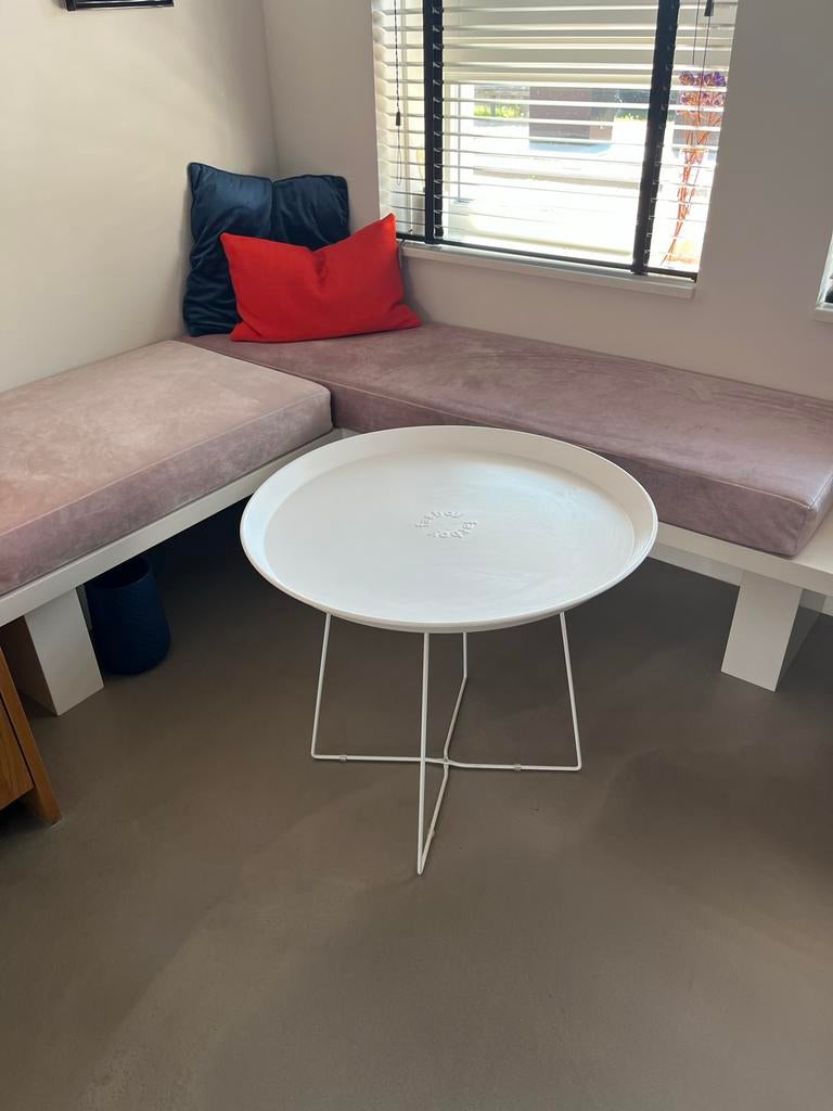 Fatboy bijzettafel Plat-O, Metaal of Aluminium, Rond, 55 tot 75 cm, Zo goed als nieuw