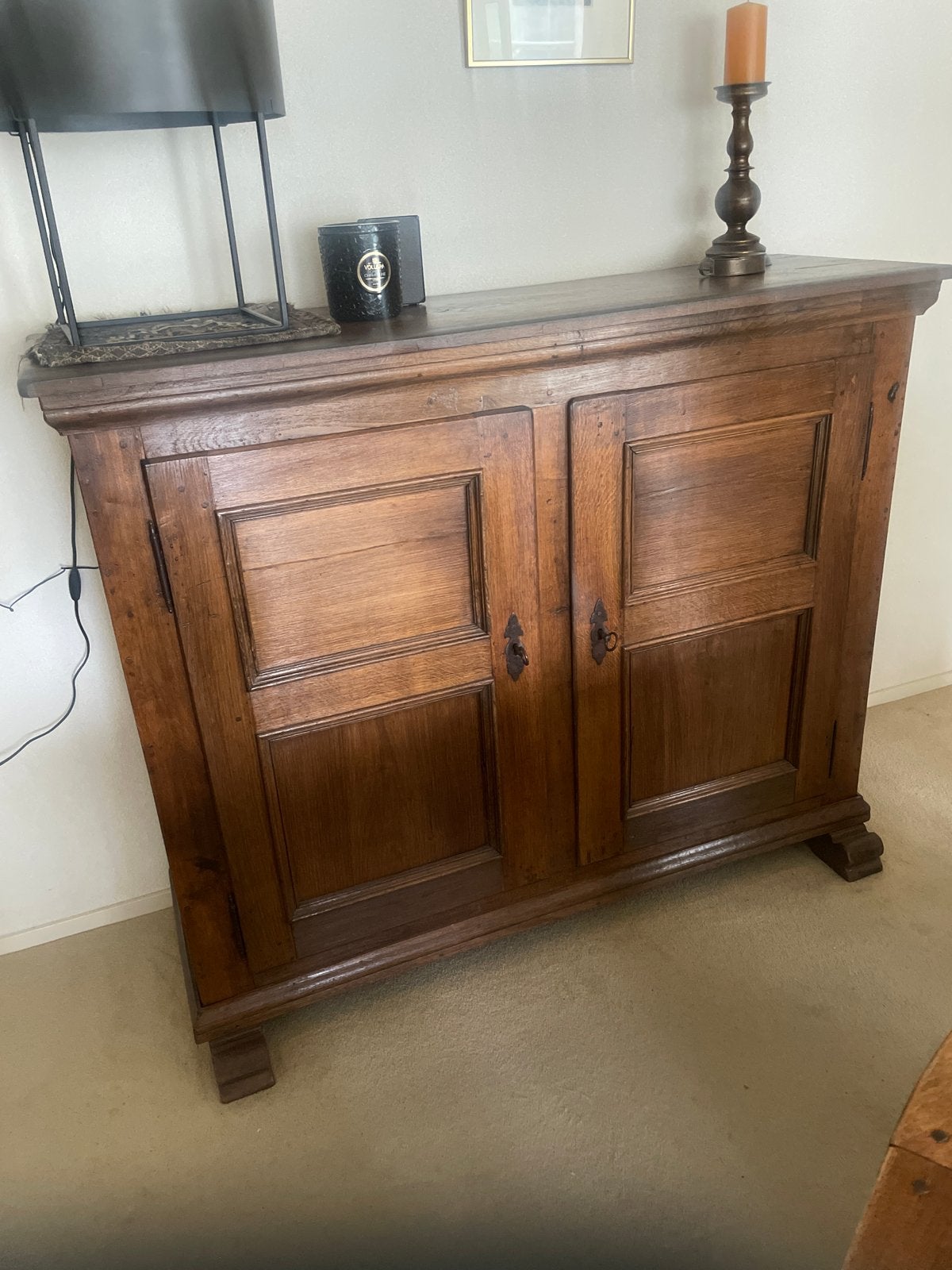 Antieke eiken broodkast - 125x150x48 cm, Ophalen