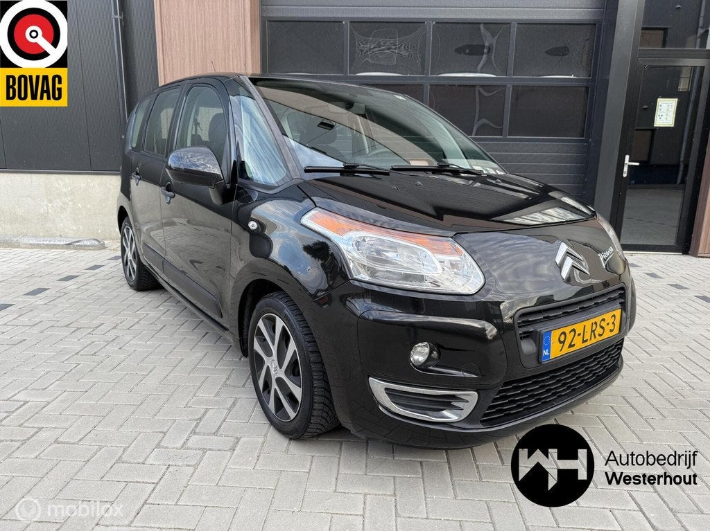 Citroen C3 Picasso 1.4 VTi Aura Airco NAP, Auto's, Citroën, Voorwielaandrijving, Gebruikt, Zwart, Origineel Nederlands