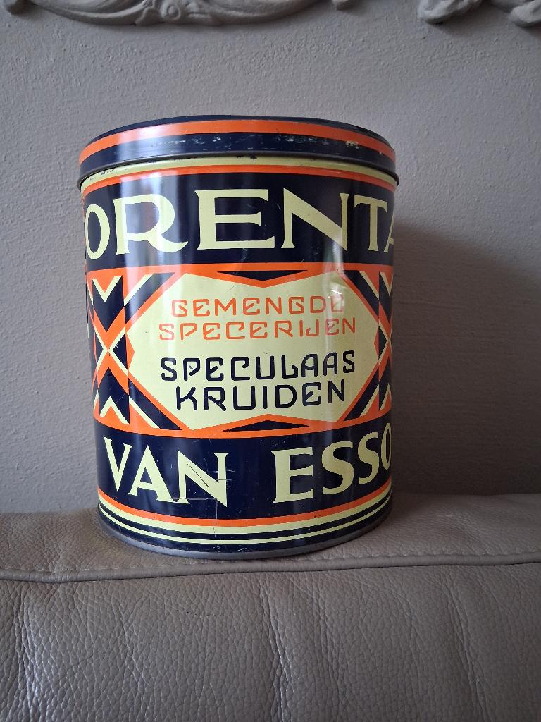 Oud vintage blik speculaas kruiden, Ophalen of Verzenden, Gebruikt, Overige, Overige merken