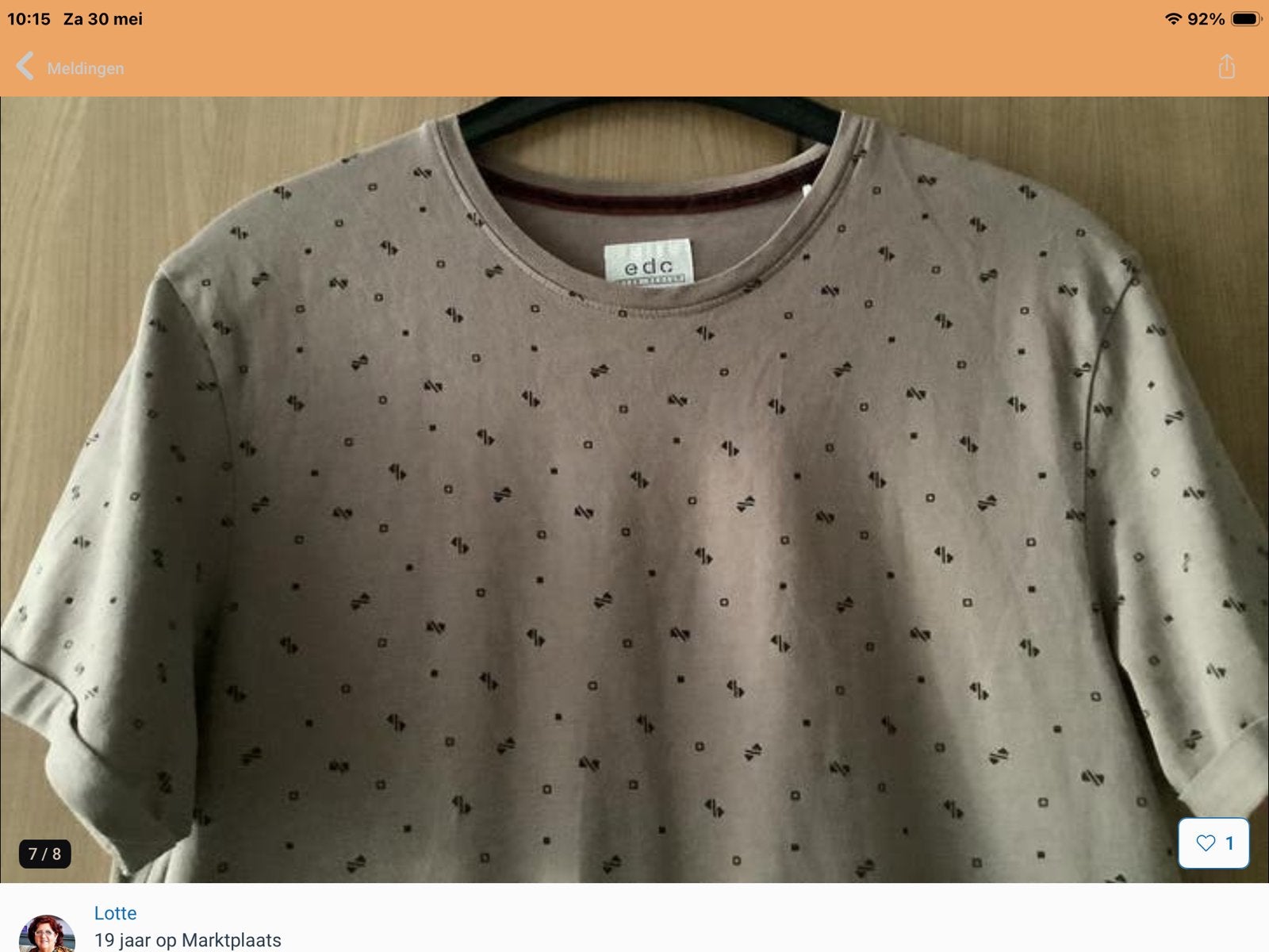 EDC    Esprit.     Shirt.   mt M., Maat 38/40 (M), Bruin, Verzenden, Nieuw