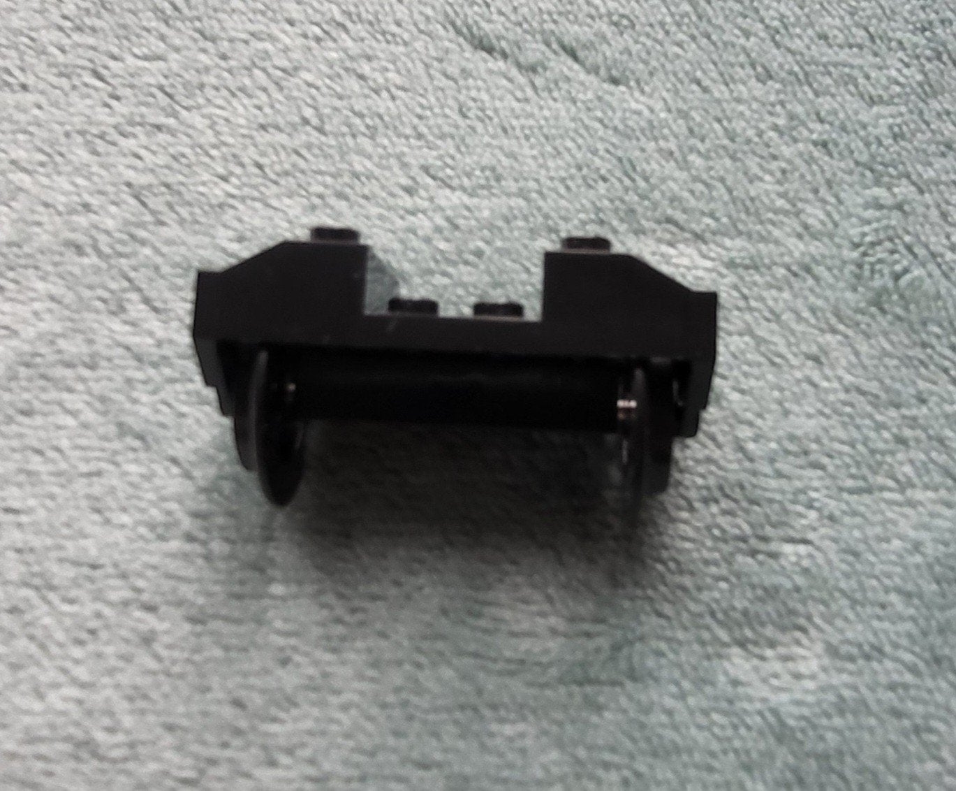 Lego City RC 9 Volt trein wagon wielen blok 6x3 Zwart., Ophalen of Verzenden, Zo goed als nieuw, Losse stenen