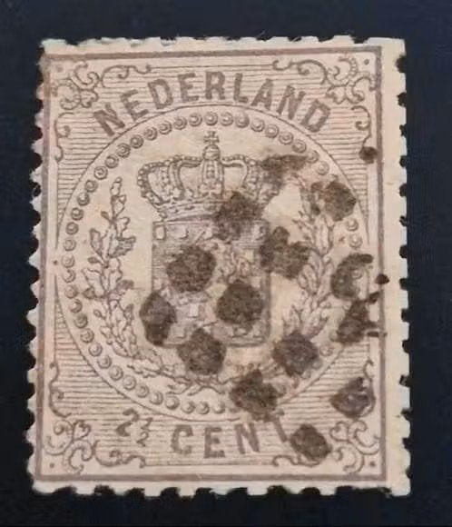 Nederland 1869-1871 - nvph 18 - Rijkswapen, Verzenden, T/m 1940, Gestempeld