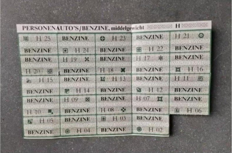 Benzine bonnen van de oliecrisis uit 1973, Verzamelen, Ophalen, Overige typen