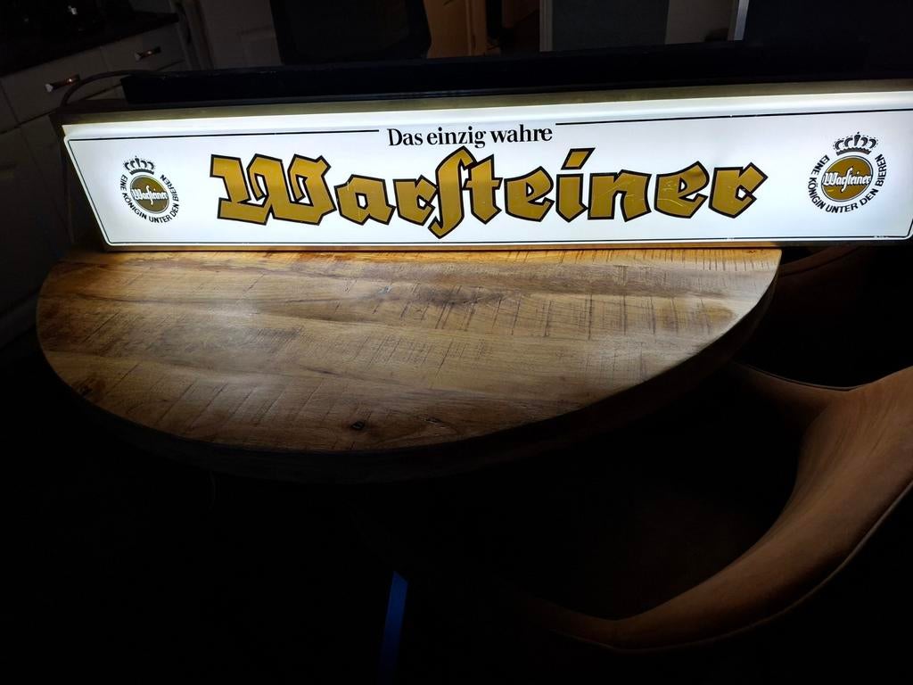Warsteiner lichtbak - 'Das einzig wahre', Ophalen of Verzenden