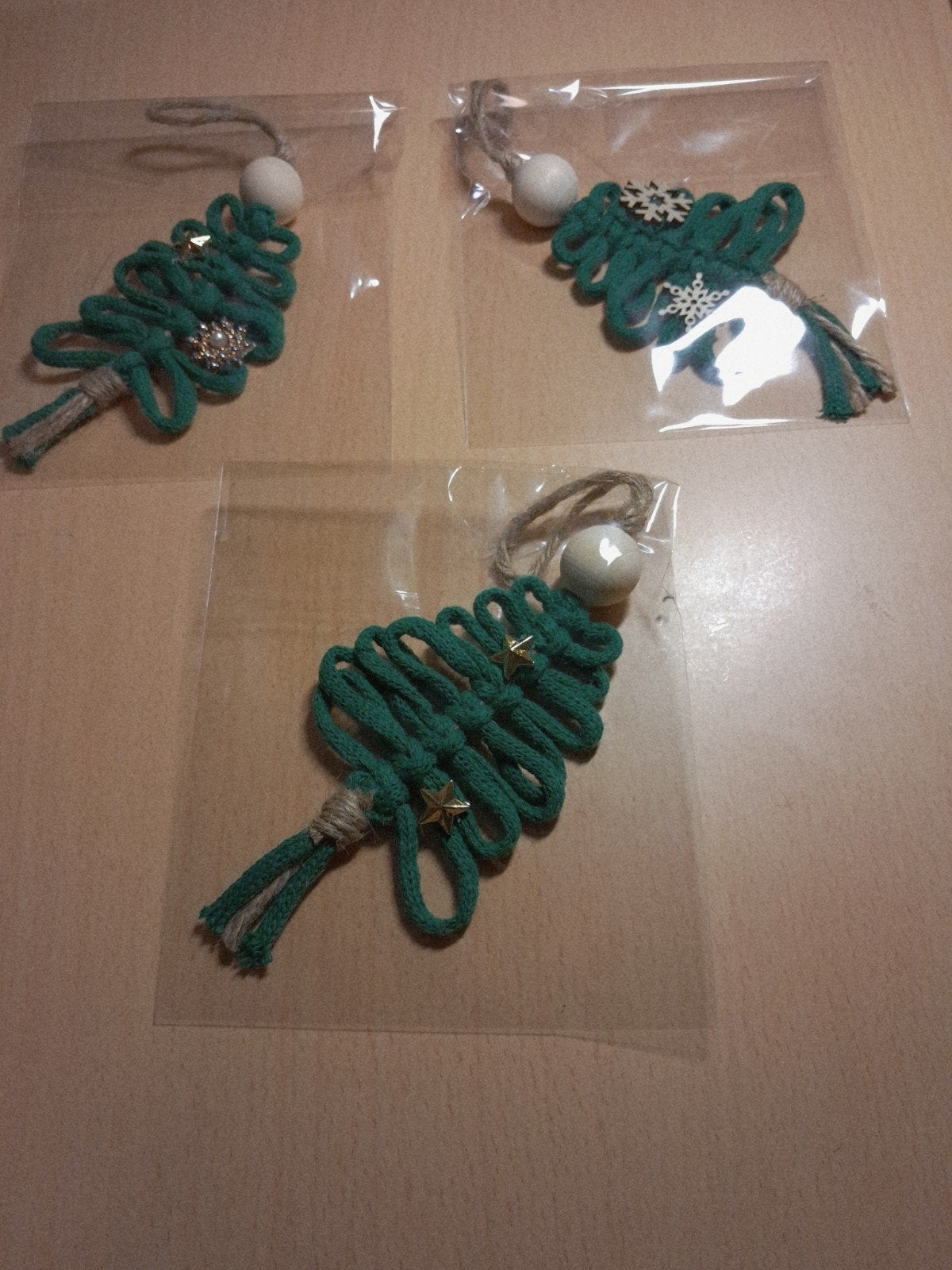 Handgemaakte Macramé Kerstboomhangers (Nieuw), Ophalen of Verzenden, Nieuw