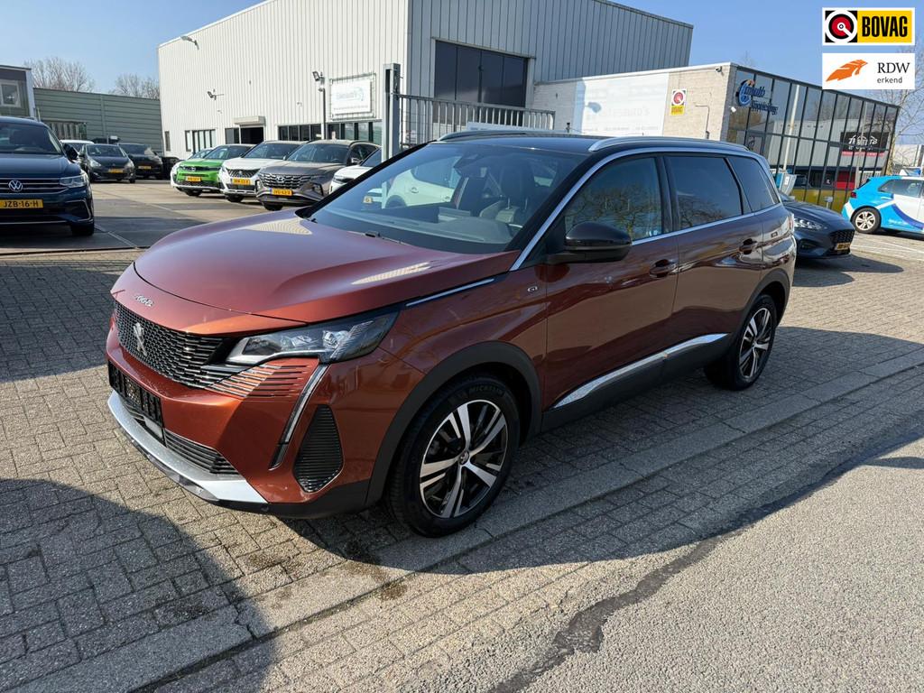 Peugeot 5008 1.6 PureTech GT, 180PK, 7 Pers, Navi Dealer aut, Auto's, Peugeot, 4 cilinders, Origineel Nederlands, Bedrijf, Grijs