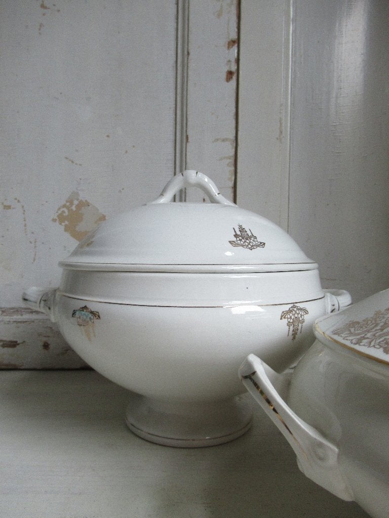 ~ oude terrine met deksel, Nimy, bricbracbrocante ~, Ophalen of Verzenden
