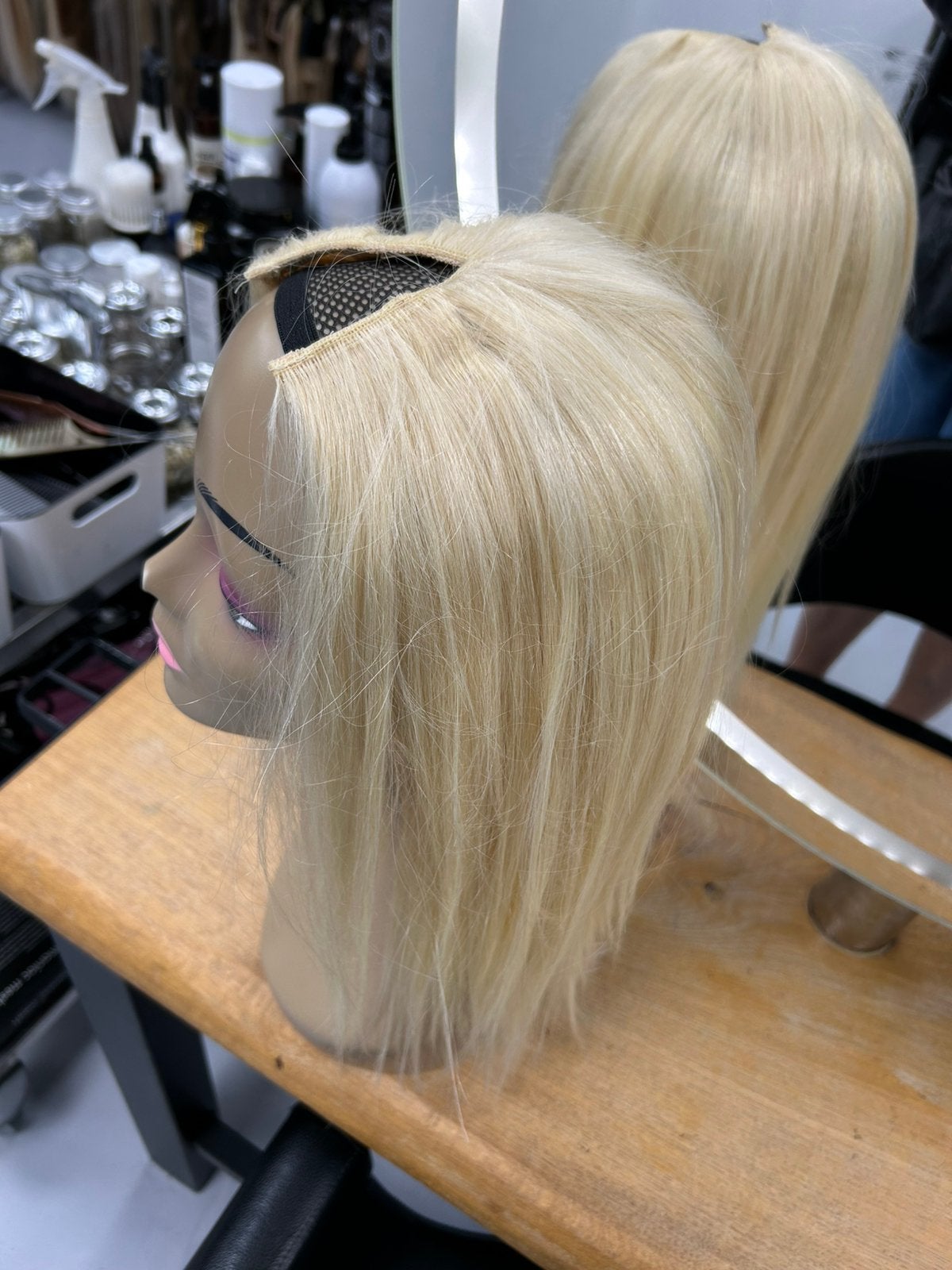 Echthaar V-Part Wig Hairextensions Haarstuk Halve pruik, Sieraden, Tassen en Uiterlijk, Ophalen of Verzenden, Nieuw, Pruik of Haarverlenging