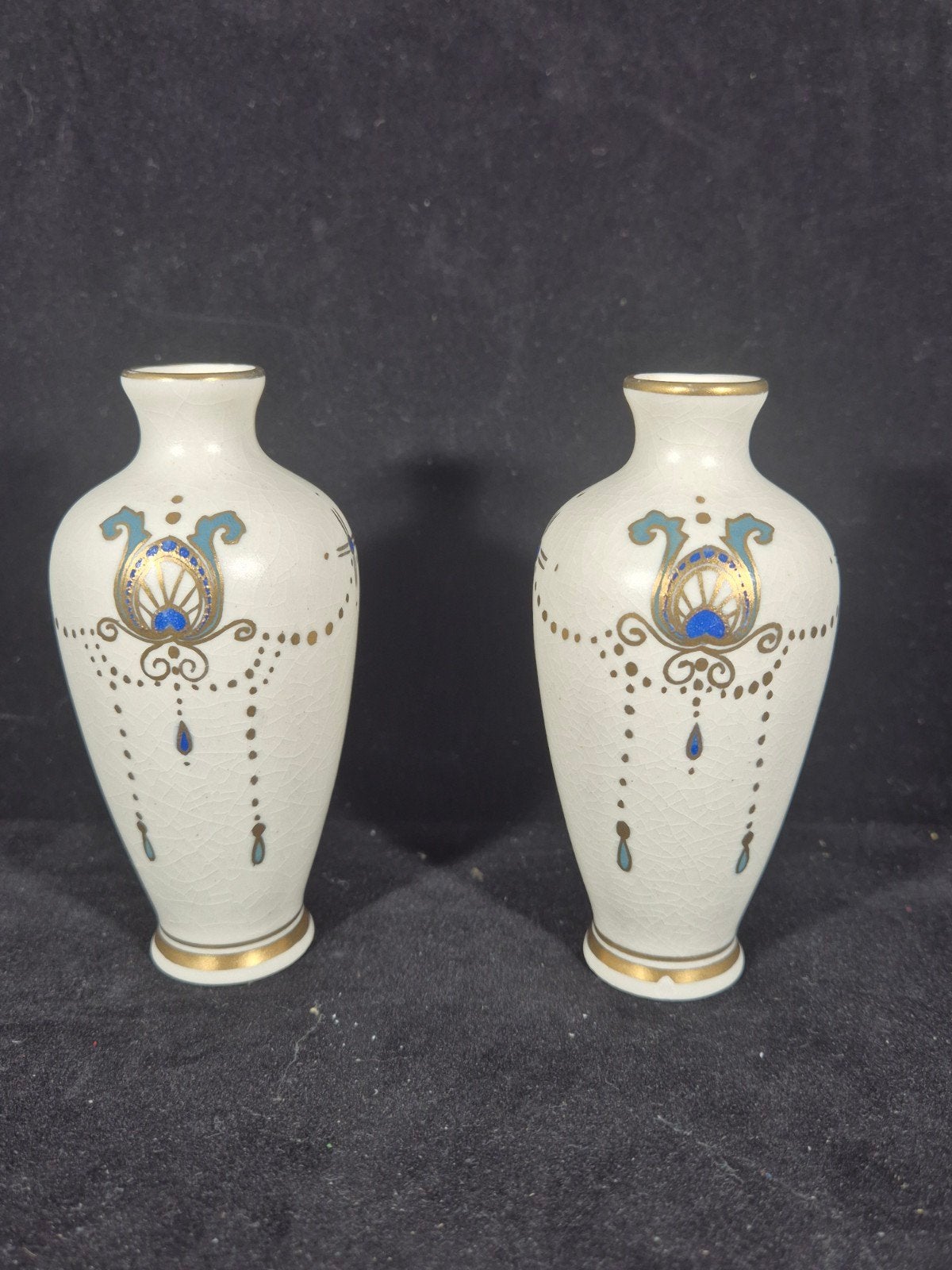 2x vaasje arnhem empire decor, Antiek en Kunst, Antiek | Keramiek en Aardewerk, Ophalen