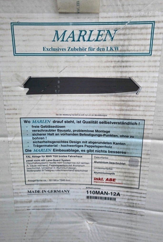 Marlen MAN TGX XXL cabine tafel dashboard tafel, Ophalen, Nieuw, MAN, Dashboard en Schakelaars