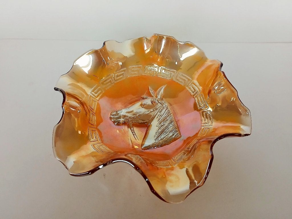 Schaal Dugan Glass Company USA Carnival Art Deco, Antiek en Kunst, Antiek | Glas en Kristal, Ophalen of Verzenden