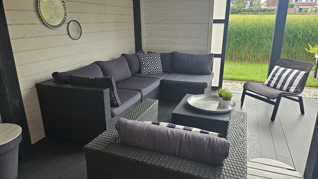 Tuinset/Loungeset, Ophalen, Kunststof, Gebruikt, Bank