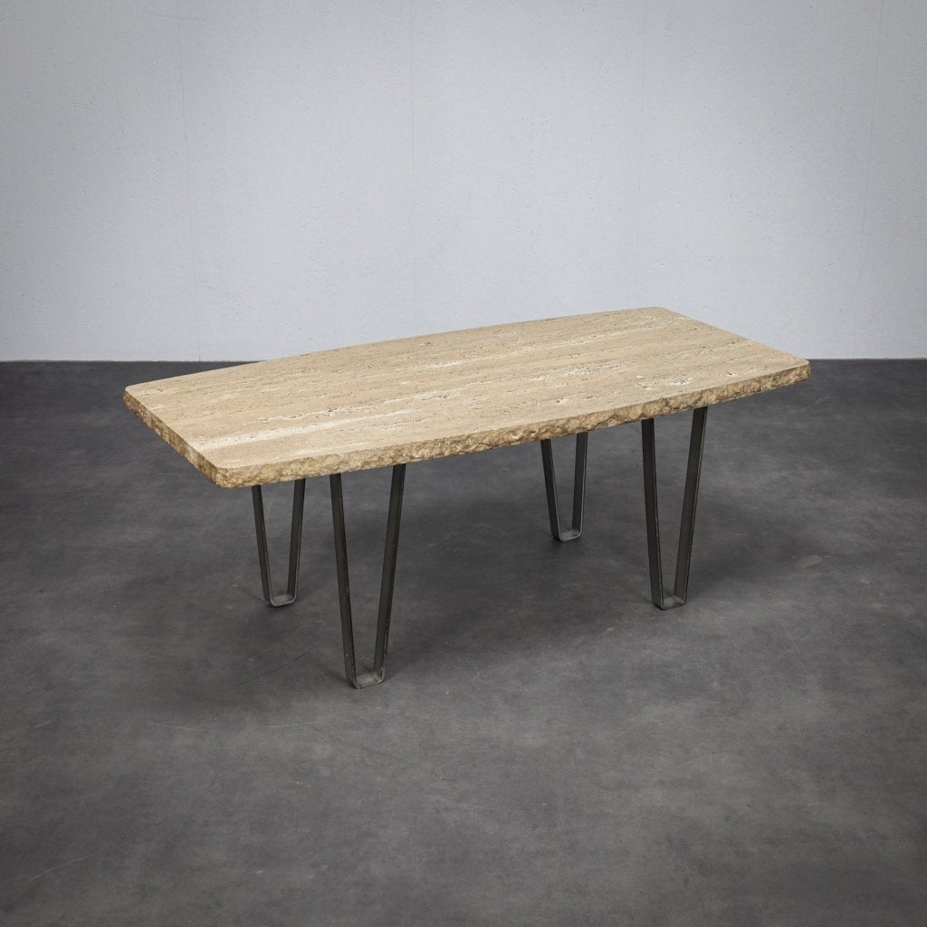 Travertin salontafel, Italië, jaren 1970, Ophalen, Huis en Inrichting