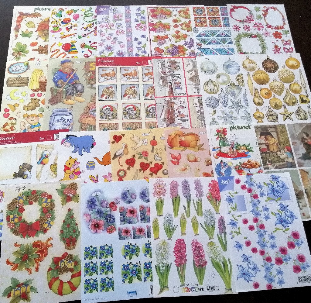 A5 knipvellen pakket, 22 stuks Nr.18, Ophalen of Verzenden, Nieuw, Overige thema's, Knipvel